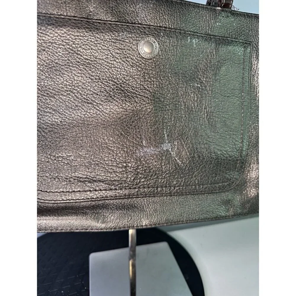 Coach Chelsea Metallic Graphite Tote F10903